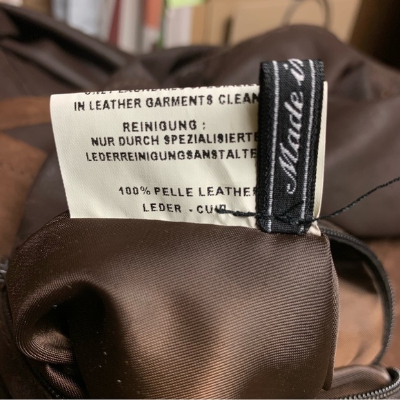 Gimo’s Suede Button Front Shacket Shirt Jacket EU 50 US 40 Mens L Leather Italy - Picture 4 of 16